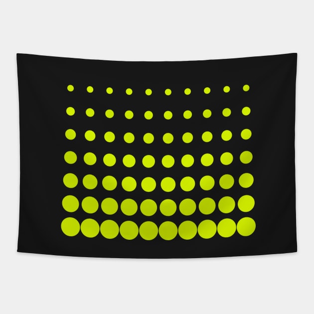 Chartreuse Yellow Green Polka Dots Cute Social Distancing Mask Face Mask Tapestry by gillys