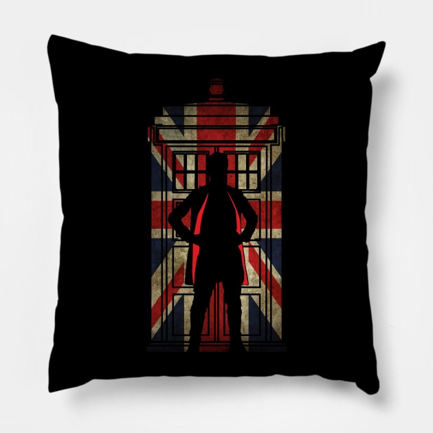 12th union jack flag Pillow by Bomdesignz