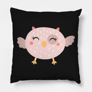 Cute Pink Birdie Pillow