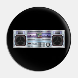 Boombox Radio Graphic Pin