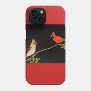 Cardinal Birds Print Phone Case