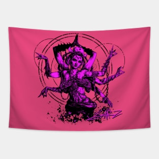 Kali Goddess Magenta Tapestry