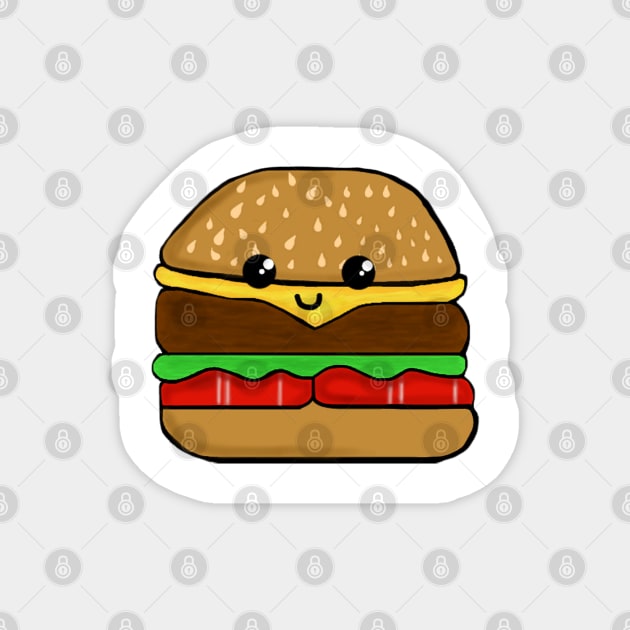 Kawii Hamburger Magnet by CatGirl101