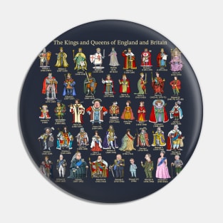 The Kings and Queens of England and Britain Pin