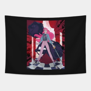 Utena Tenjou Fashion Illustration Tapestry