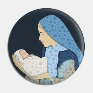 Mary and Child Pin