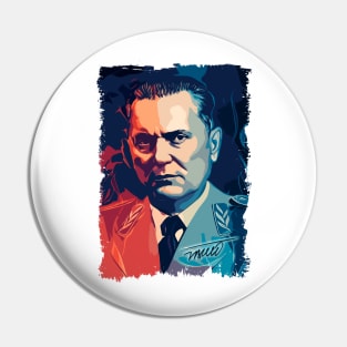 Josip Broz Tito the President of Yugoslavia SFRJ Abstract portrait illustration Pin