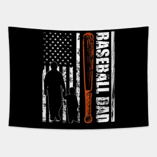 BASEBALL DAD US FLAG Tapestry