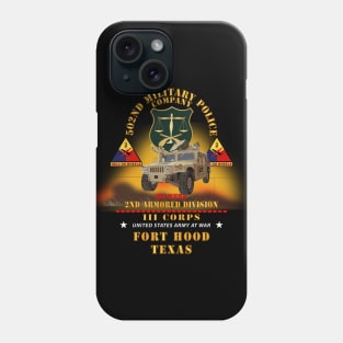 502nd Military Police Co - 2nd Armored Division - Ft Hood, TX - Humvee  w Fire X 300 Phone Case