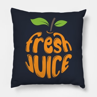 fresh juice typography Pillow