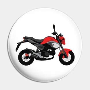 Motorcycle Honda Grom Orange 2020 Cherry Red Pin