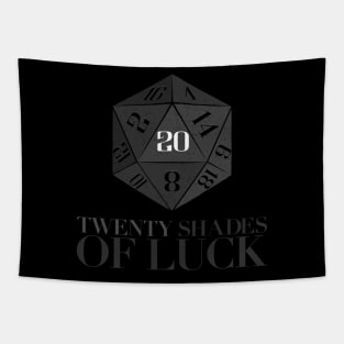 20 Shades of Luck / Twenty shades of Luck. DnD d20 funny design. Baldur's Gate 3 Tapestry