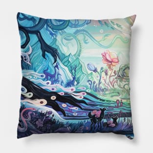 Vivid Dreaming (Left Version) Pillow