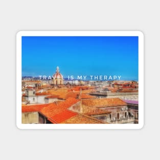 Travel is my therapy Magnet