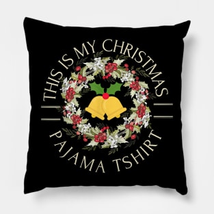 This Is My Christmas Pajama Xmas Lights Funny Holiday Pillow