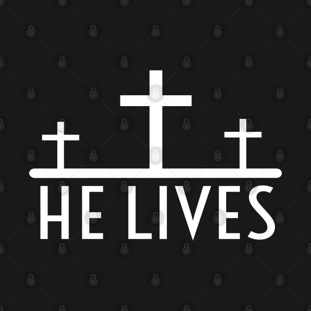 He Lives Jesus  Religious Funny Christian by Happy - Design