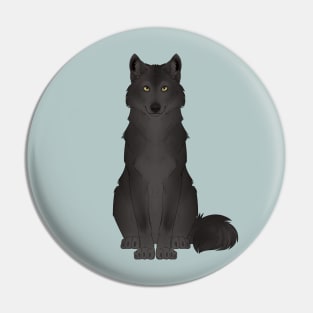 Black Wolf Pin