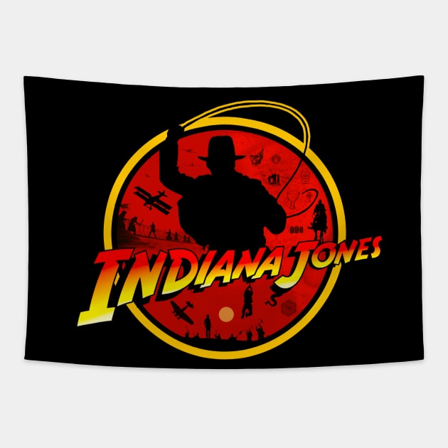 The Adventures of Indiana Jones Tapestry by Buff Geeks Art