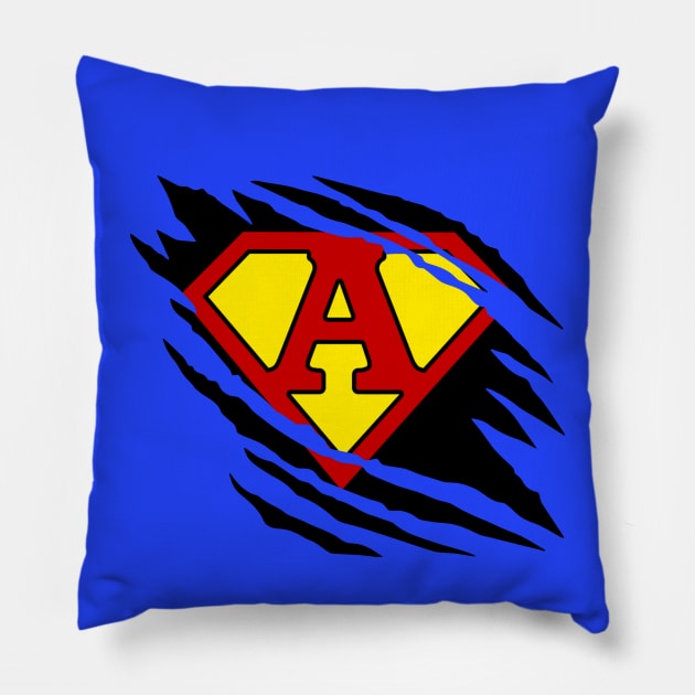 Super A Claw Slash Pillow by NextLevelDesignz