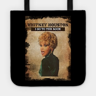 Vintage Old Paper 80s Style Whitney Houston Tote