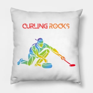 Curling rocks Pillow