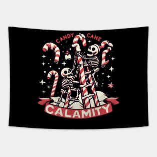 Candy Cane Calamity Tapestry