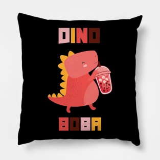 Cute Boba Gift Bubble Tea Dino boba Pillow