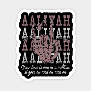 Your Love Is One In A Million It Goes On And On And On Quotes Music Skeleton Hand Magnet