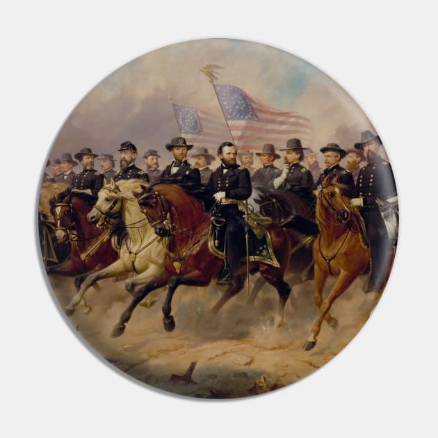 Grant And His Generals - Union Civil War Pin by warishellstore