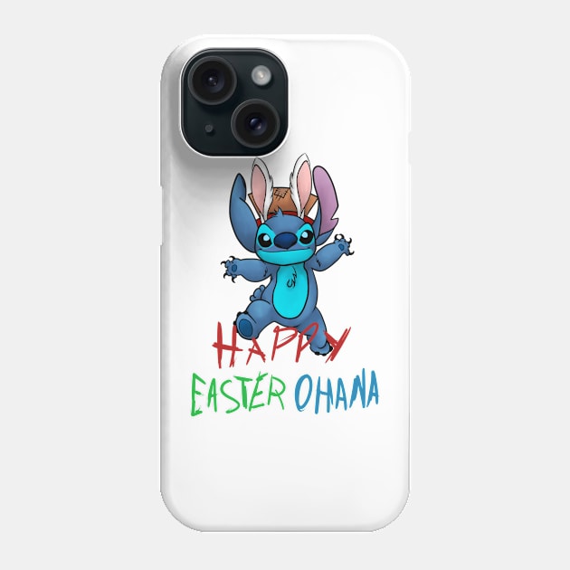 Happy Easter Ohana Phone Case by Jota