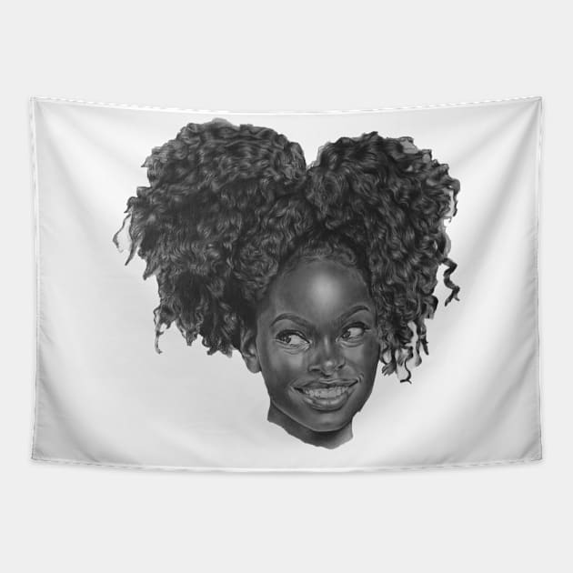 Curly Girl Tapestry by Mod Art