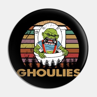 Vintage horror film art gift for fans Pin