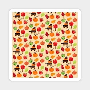 Thanksgiving pattern, Funny Thanksgiving design gift idea Magnet