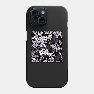 Blossoming cherry or sakura floral pattern Phone Case