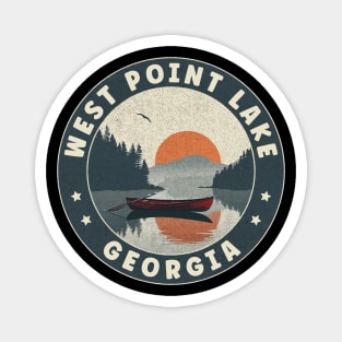 West Point Lake Georgia Sunset Magnet