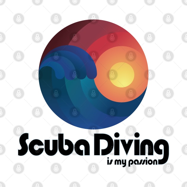 Scuba Diver diving snorkeling Snorkeling Ocean Wave Gift by MrTeee