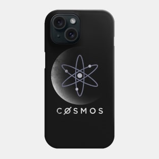 Vintage Cosmos ATOM Coin To The Moon Crypto Token Cryptocurrency Blockchain Wallet Birthday Gift For Men Women Kids Phone Case