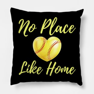 No Place Like Home Softball Pillow