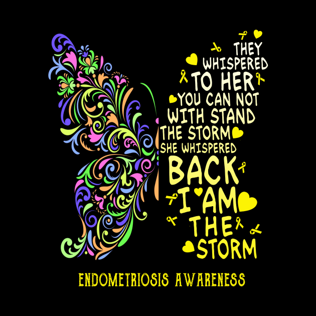 endometriosis butterfly i am the storm by TeesCircle