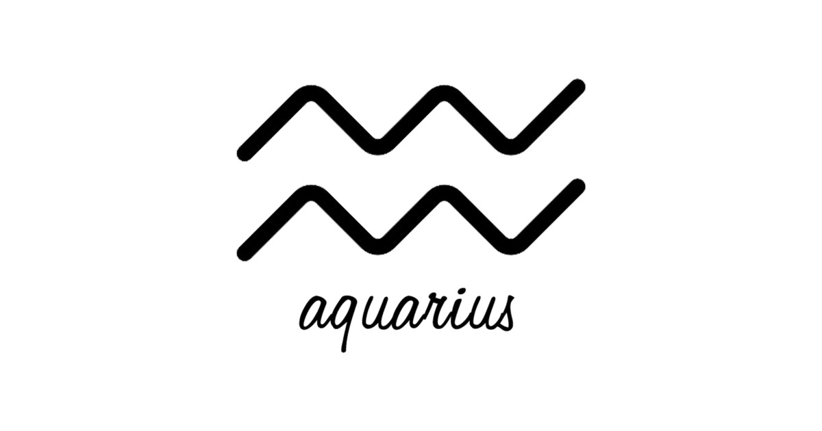 Aquarius Symbol - Aquarius - Magnet | TeePublic