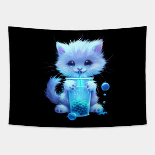 Cat Strawberry Pillows Tapestry