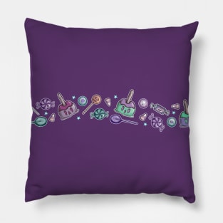 Trick-or-Treat Candy Border Pillow