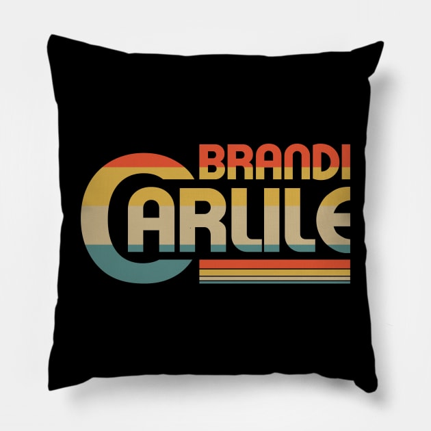 Vintage Brandi Carlile Music Setup Official Pillow by LloydFernandezArt