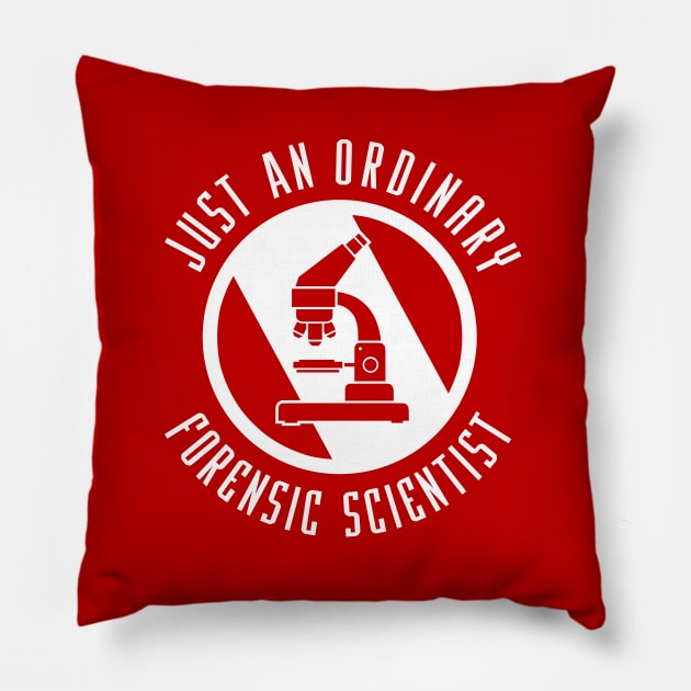 Forensic Scientist Pillow by wloem