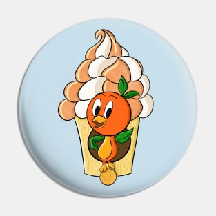 Little Orange Bird Pin