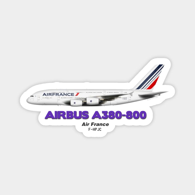 Airbus A380-800 - Air France Magnet by TheArtofFlying