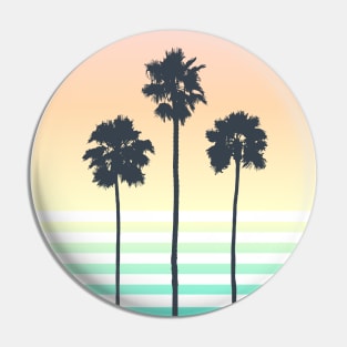 Palm Trees in Sunset Pin