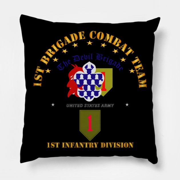 1st Bde Combat Tm - 1st Infantry Div Pillow by twix123844