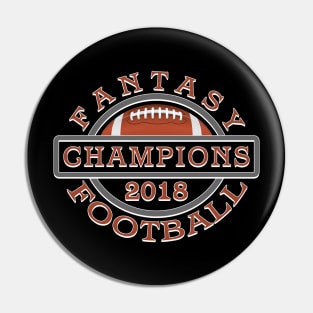 Fantasy Football League Champions 2018 Pin