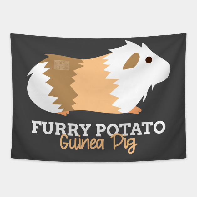 Funny Animal Name Meme Furry Potato Guinea Pig Funny Animal Meme Tapestry Teepublic